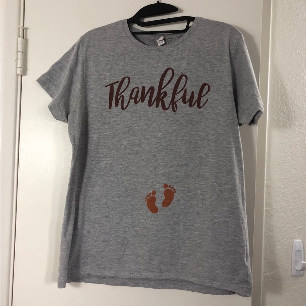 “Thankful” maternity shirt